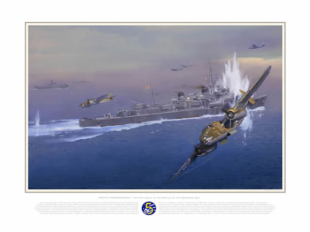 "Pacific Powerhouse" Jack Fellows WW II 5th USAAF Giclee Print